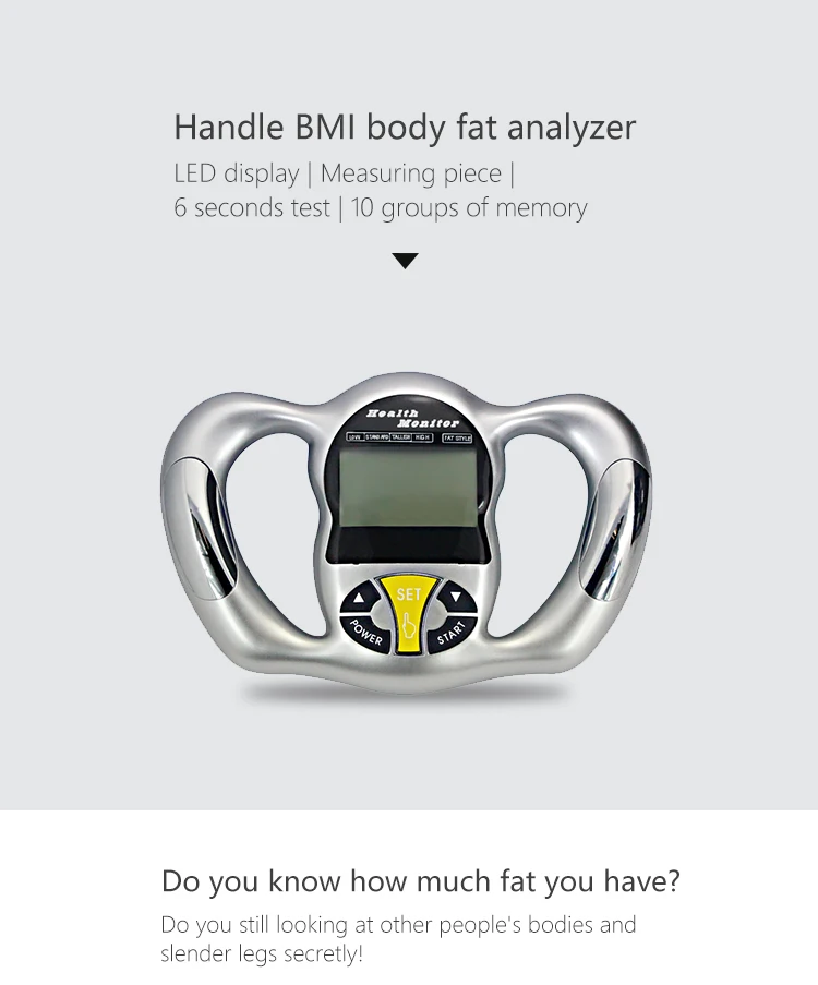 Portable Hand Held Body Mass Index Bmi Health Fat Analyzer Buy Portable Body Health Monitor