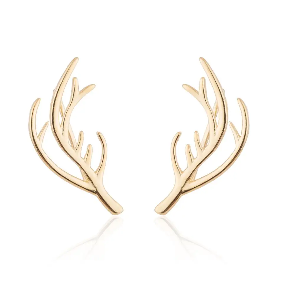 

Jewelry drop shipping christmas gift boutique branch antler clip earrings for women, As picture shows