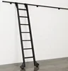 Sliding Rolling Ladder Hardware for Library and bookshelf