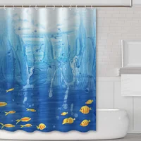 

Factory Hot Sell Cheap Polyester Fabric Decorative Waterproof Curtain Custom Printed Shower Curtain