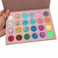 

Private Label 24 Color Mermaid Bright Glitter Makeup Eye Shadow Bronzer Shimmer Eyeshadow Cosmetic Palette