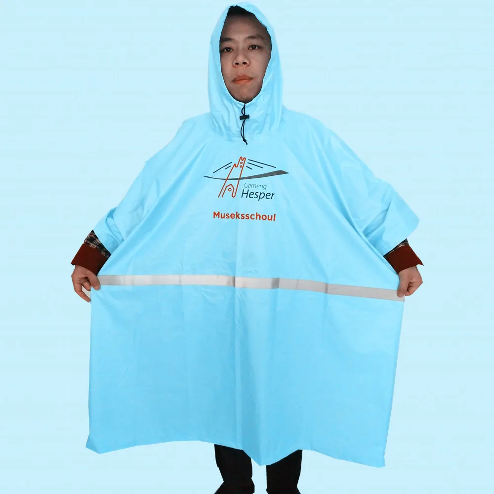 
High quality waterproof disposable rain poncho reusable eva/pvc rain coat poncho 