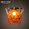 American kids bedroom vintage fancy round ball basketball pendant lights