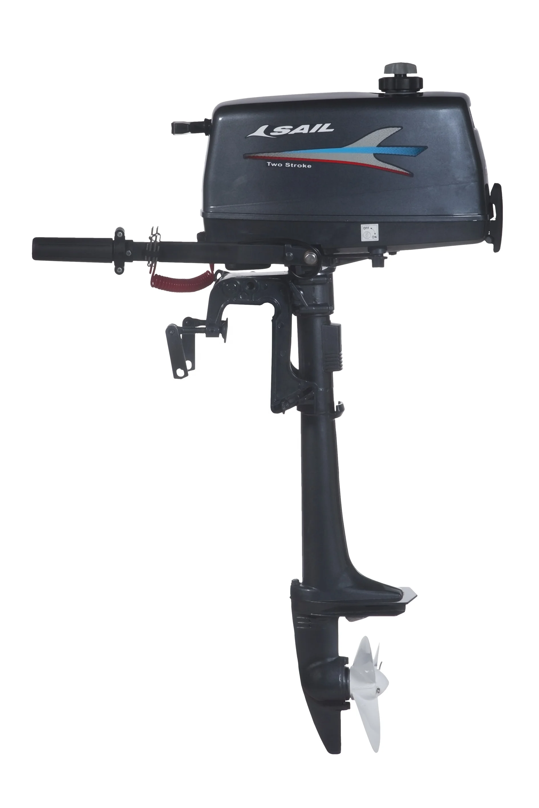 Sail 2 Stroke 2.6hp Outboard Motor / Outboard Engine / Boat Engine T2.6 ...