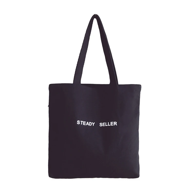 

Wholesale Top Quality Black Big Canvas Tote Bag Cotton Shopping Bag Beach Tote Bag With Custom Printed Logo, Black,blue,red,pink and all kinds of colors customized