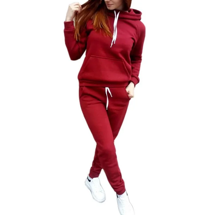 New Sexy Women's Sweater Sport Set Gym Wear Two Piece Set Of Ladies Jumpsuit Women Tracksuit