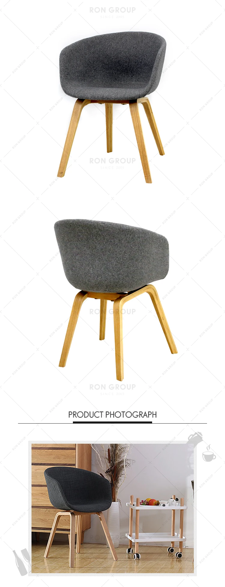 Factory custom comfortable modern arm chairs for restaurant