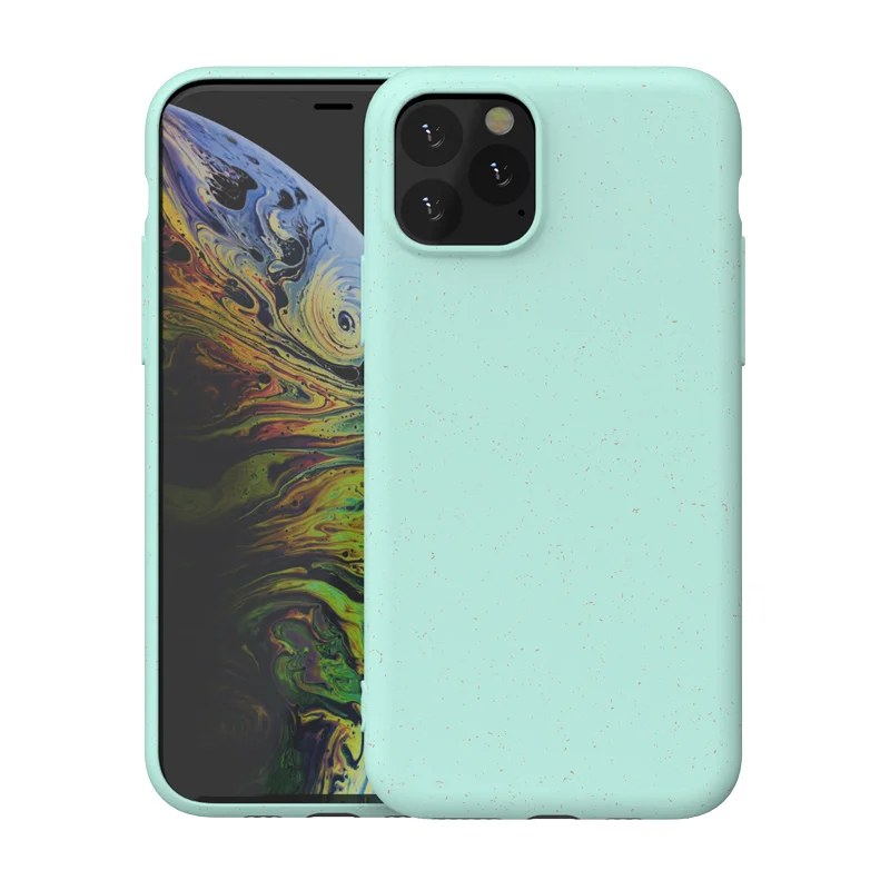 

100% Bamboo Fiber Case Biodegradable Compostable Cover For Iphone Xi,Xs,X,Xs Max, Blue,orange,pink,grey,green,black,dark blue