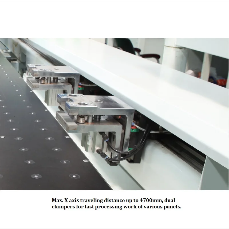 
automatic CNC 6-sides boring machine NANXING machinery NCB2412 with two rout spindles 