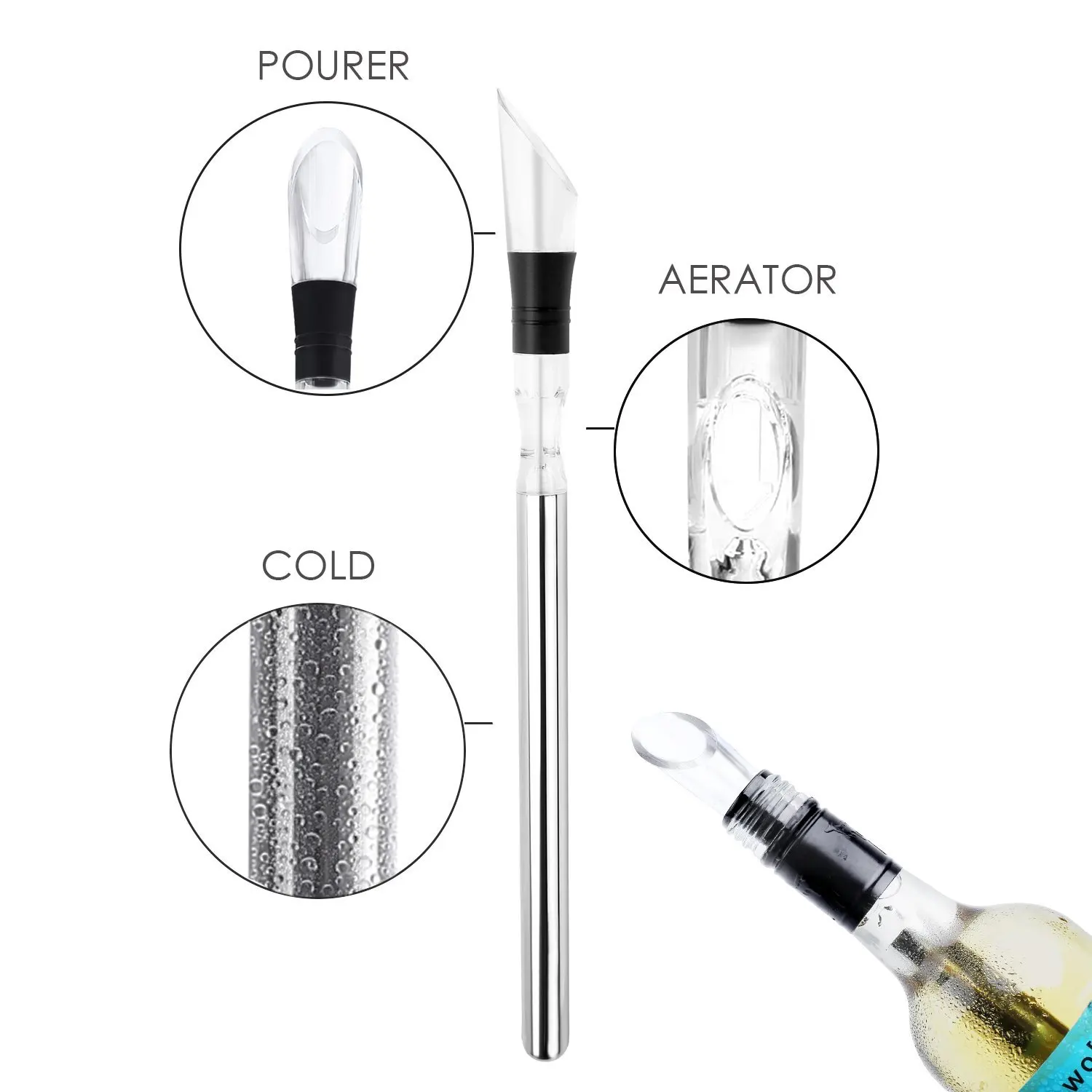 Lfgb Standard Beer Chill Sticks Food Grade Ice Wine Bottle Chiller