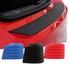 black blue red scratches anti collision elastic car trunk boot 3M self adhesive silicone rear bumper rubber protector