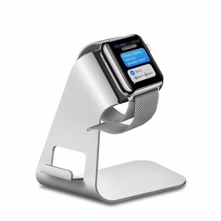 

Popular Aluminum Charging Station for Apple Watch,for Apple Watch Charger Stand, Silver and gold