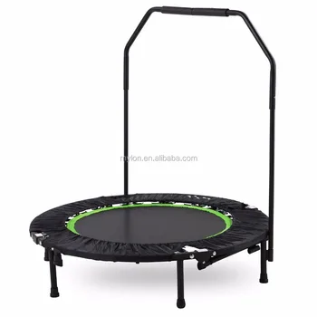 folding trampoline with handle