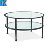 Modern safety round glass dining table supporter