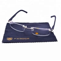 

FEROCE STOCK PROMOTIONAL rectangle mens optical spectacle frames rimless glasses frames rubber eyeglasses