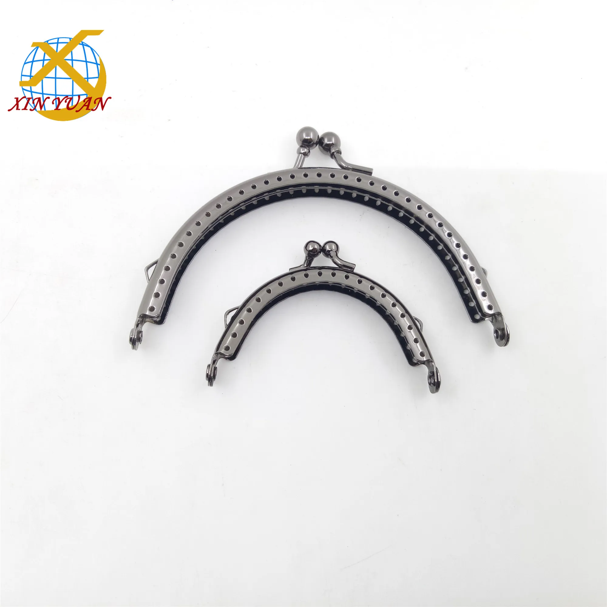 

Fashion 10.5*5.5cm Gunmetal Metal Coin Purse Frame for Coin Purse, Gunmetal/customization