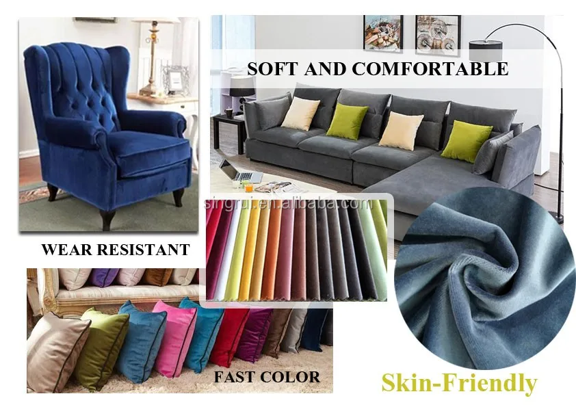 Width 150cm 270gsm Soft Skinfriendly Velvet Sofa Fabric Buy Sofa