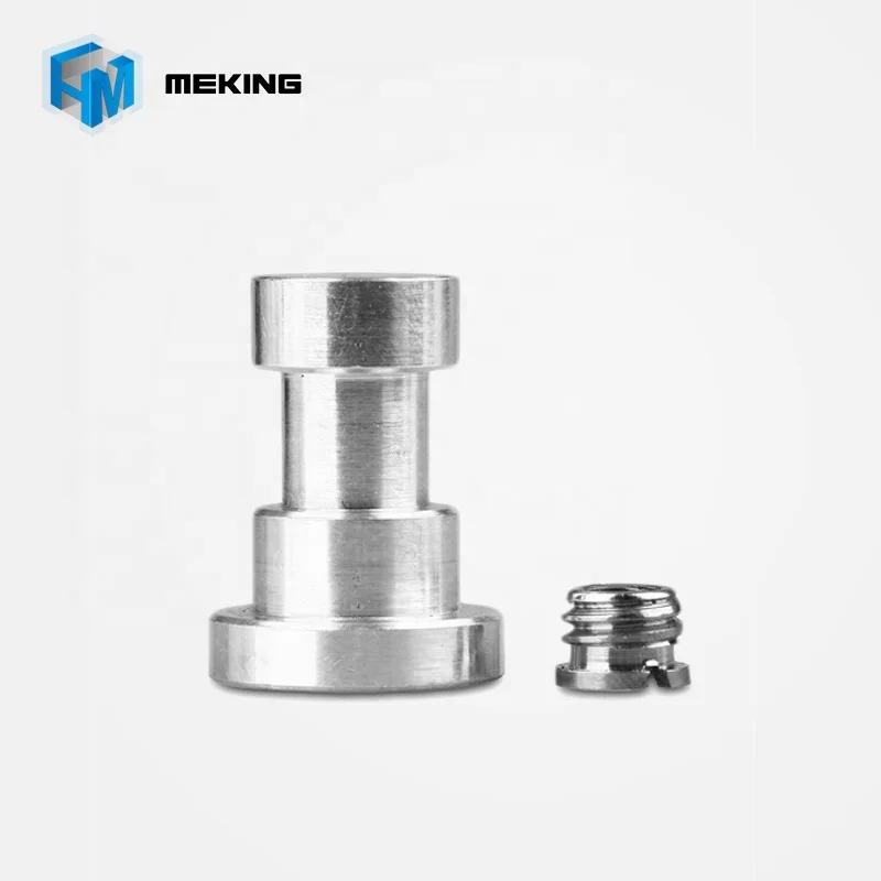 

Meking Metal 1/4 and 3/8" Female Threaded Tripod Screw Adapter, Silver