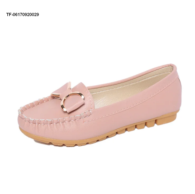 

Europe Fashion Bowknot Soft Bottom Flat Shoes Round Peas Pregnant Women Shoes