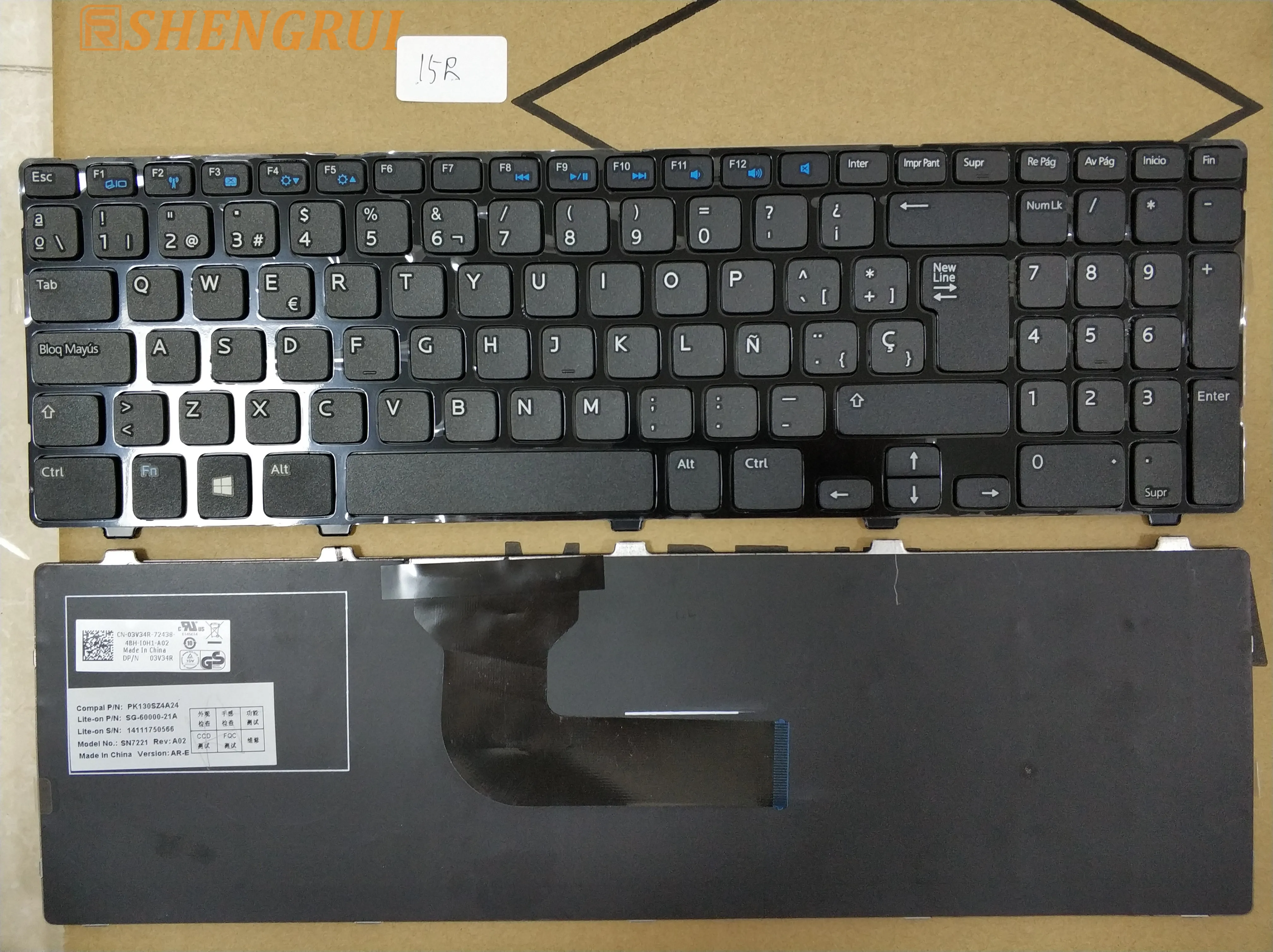 Keyboard For Dell Inspiron 15 3521 3537 15r 5537 5521 Series 