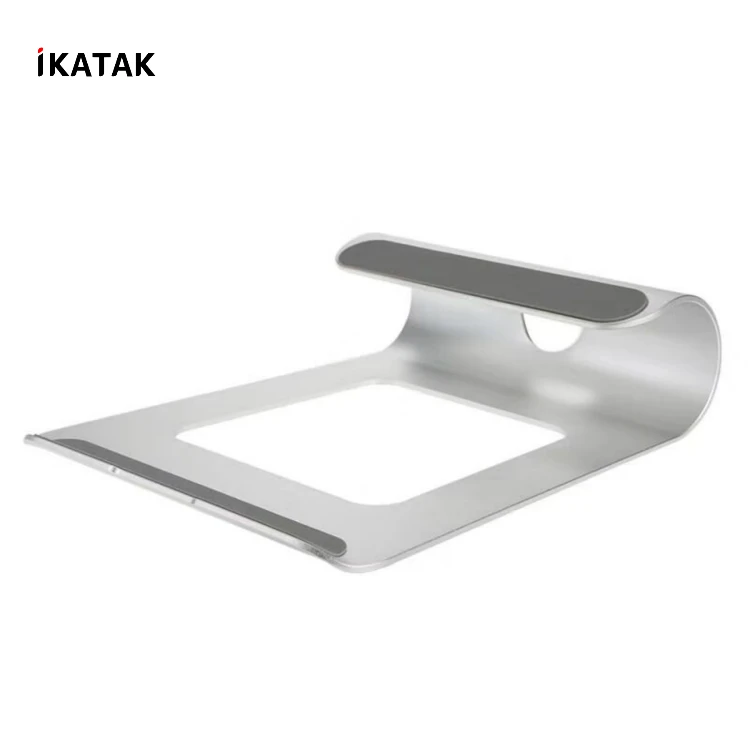 

IKATAK Hot Non-slip And Storage Design Aluminum Desk Laptop Table Stand, Silver