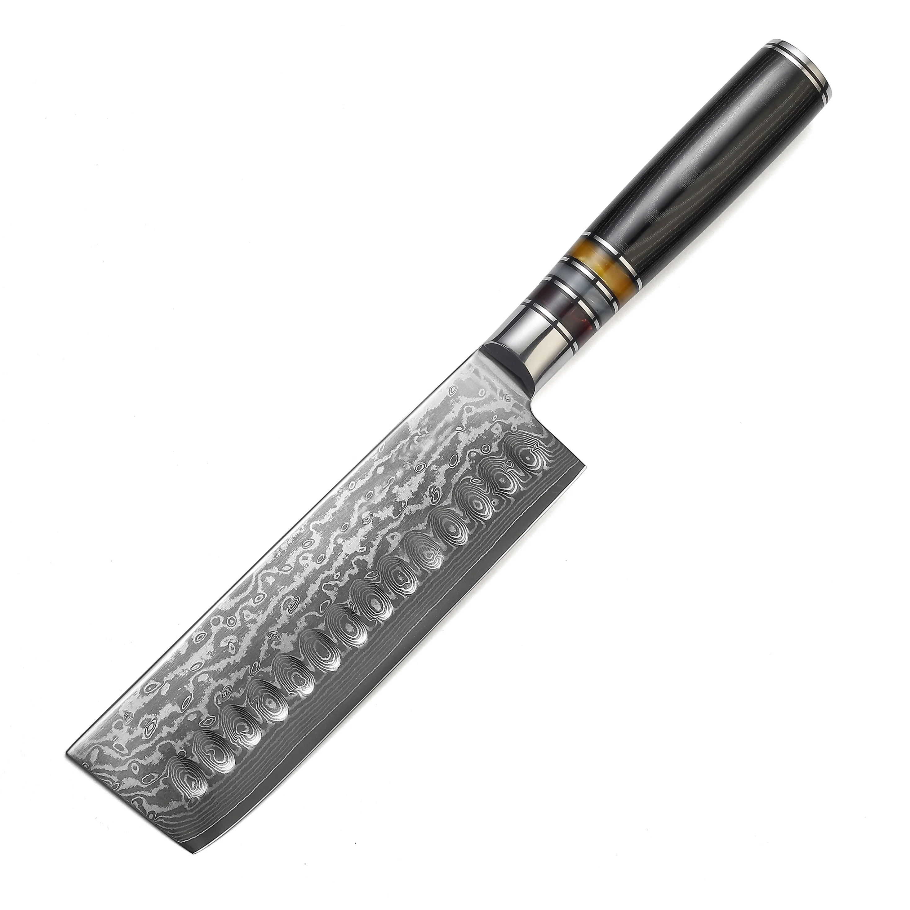 High Quality 7Inch 67 Layers Japanese VG10 Damascus Nakiri Knife