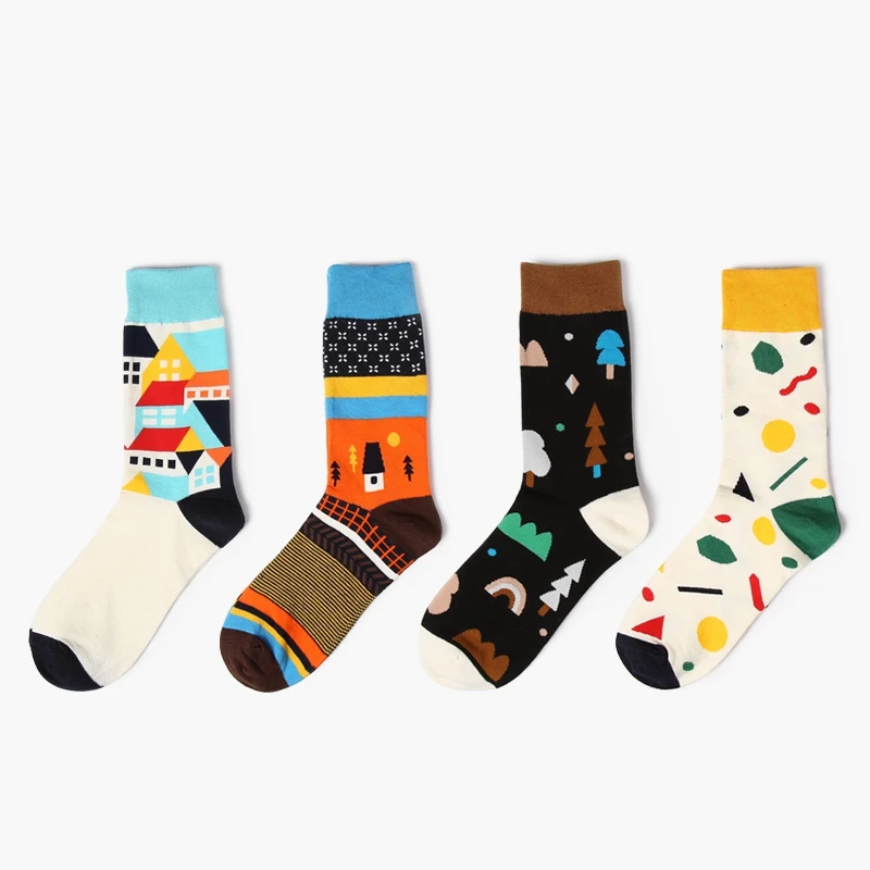 

CCH063 wholesale custom cartoon teen tube cycling socks, As picture