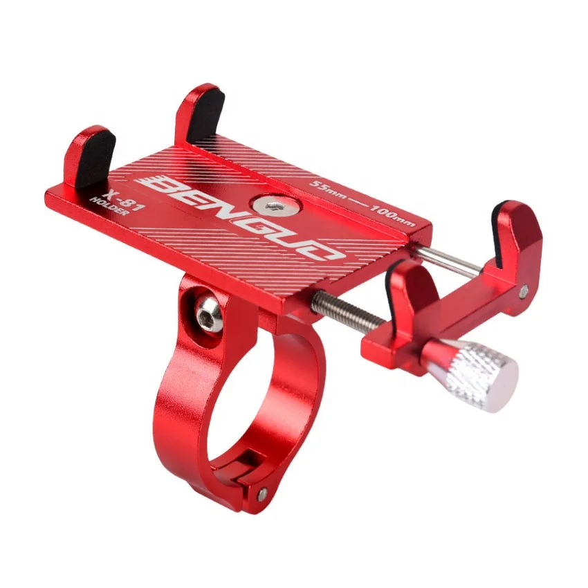 

Smartphone bicycle clip bike clamp phone bike holder mount holder for GPS, Black/silver/red