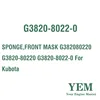 SPONGE FRONT MASK G382080220 G3820-80220 G3820-8022-0 For Kubota