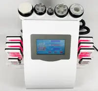 

Au-61B 6 in 1 Vacuum Therapy Cavitation Machine/Heated Radio Frequency Facial and Body Skin Care Salon Equipment