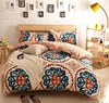 premium king size 100% cotton printing bedding set mandala bed cover