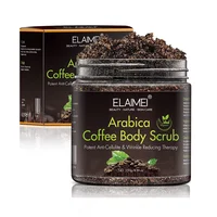 

Wholesale Private Label Body Scrub Exfoliating Anti Cellulite and Stretch Mark Organic Arabica Coffee Scrub With Coconut