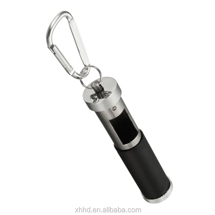 Portable Pocket Ashtray Stainless Steel Metal Fresh Hasp Cylindrical 