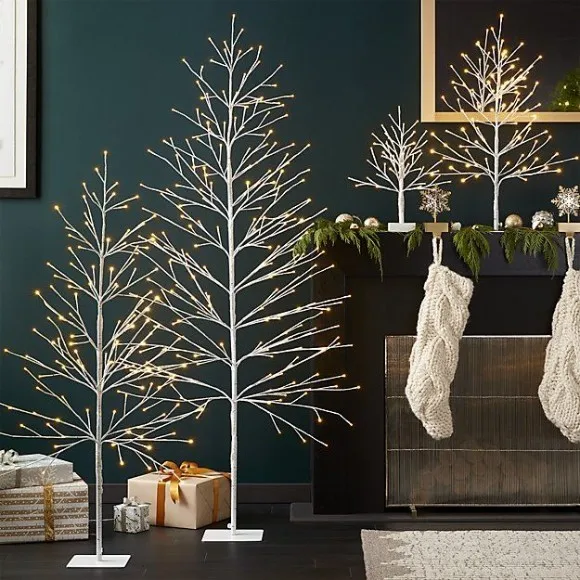 small decorative artificial trees