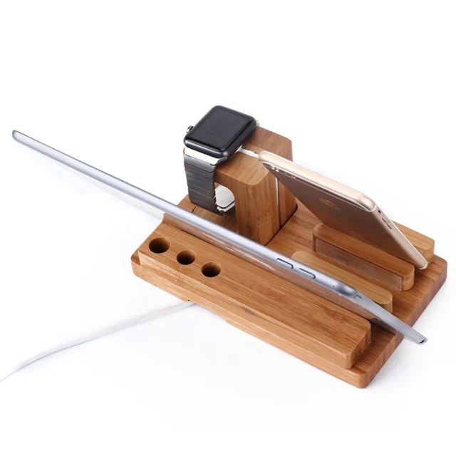 

Wholesale OEM Red Rose Wooden Charging Stand for Apple Watch
