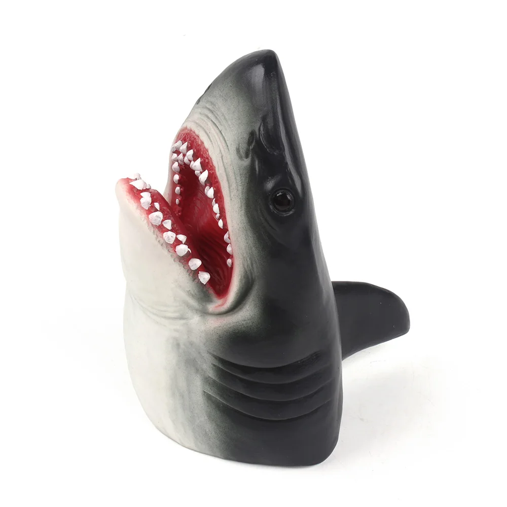 
Realistic Novelty Toy Shark Hand Puppet for Adult / Shark novelties for Halloween 