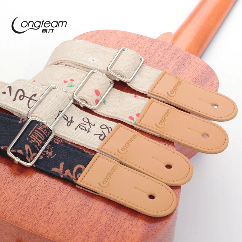 Cotton and Linen Ukulele Straphawaii 4 Strings Guitar Strapbelt for Ukuleles Chinese Style