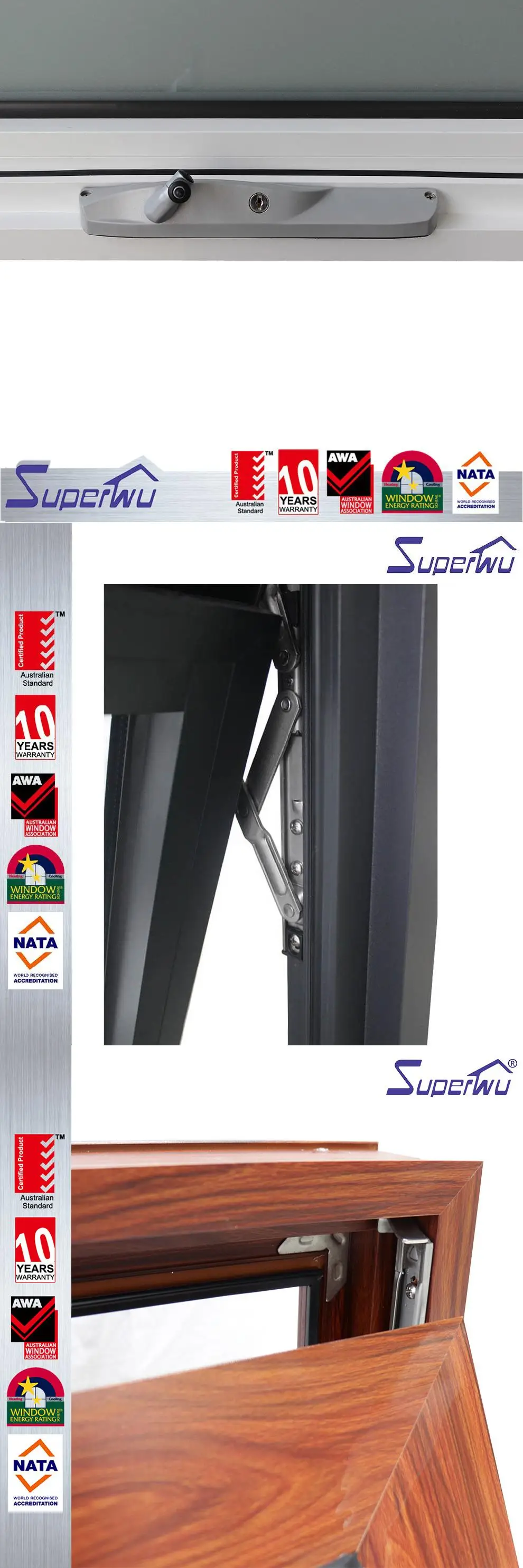 The newest exterior door with opening window new design aluminum for mobile home high quality