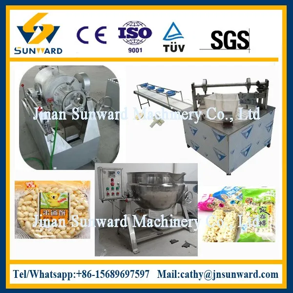 Factory Cereal Bar Forming Machine Candy Snack Maker Puffed Cereals