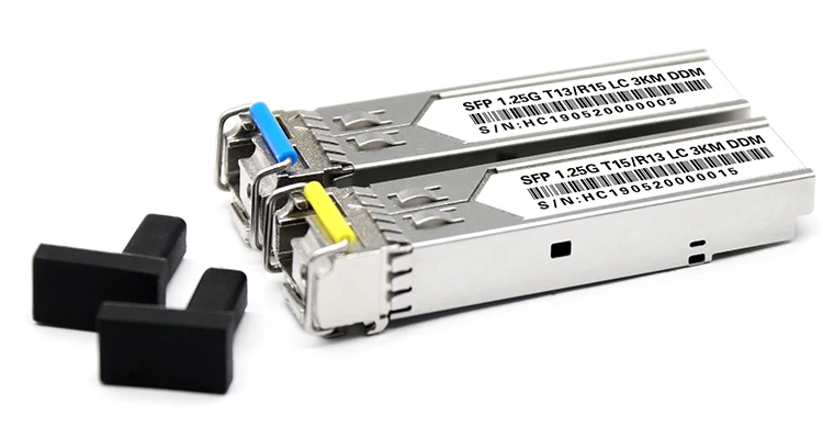 single mode single core 1.25g sfp wdm optical fiber transceiver LC 3km sfp module