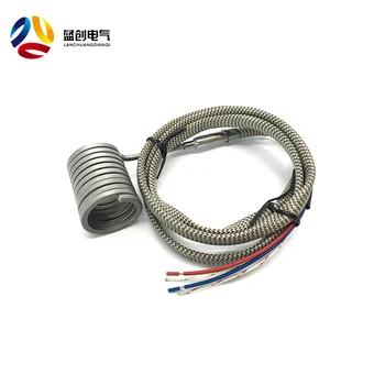 Small Induction Square Spring Heating Coil With Thermocouple Thermo ...