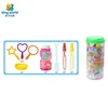 Bubble liquid with plastic sticks for kids outdoor play set