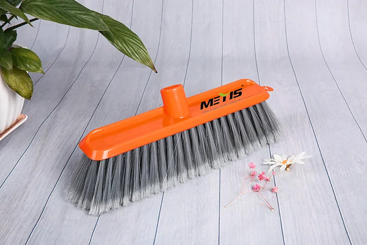 Wholesale household soft bristle plastic broom head for indoor cleaning broom
