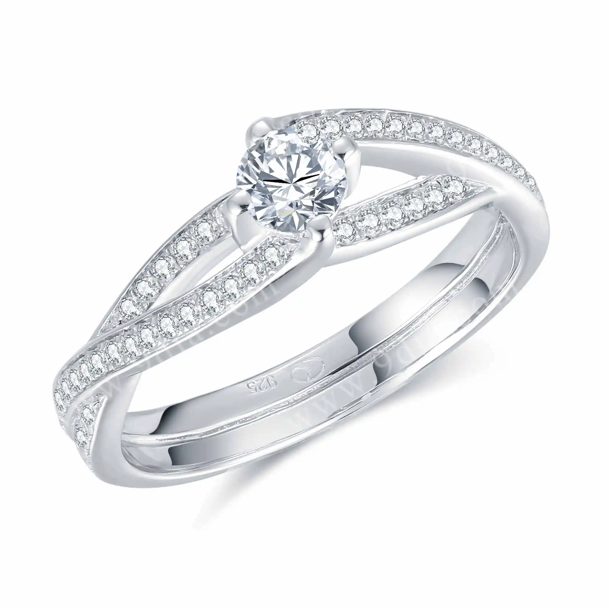 New Design Low Cost White Diamond Gold Ring Wedding Ring - Buy Diamond ...