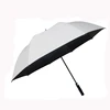 UV protect protection promotional white logo large size silver coated coating auto golf industrial fiber umbrella