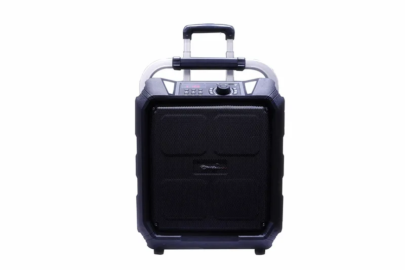 AL1537  portable strong Power trolley speaker with wireless mic