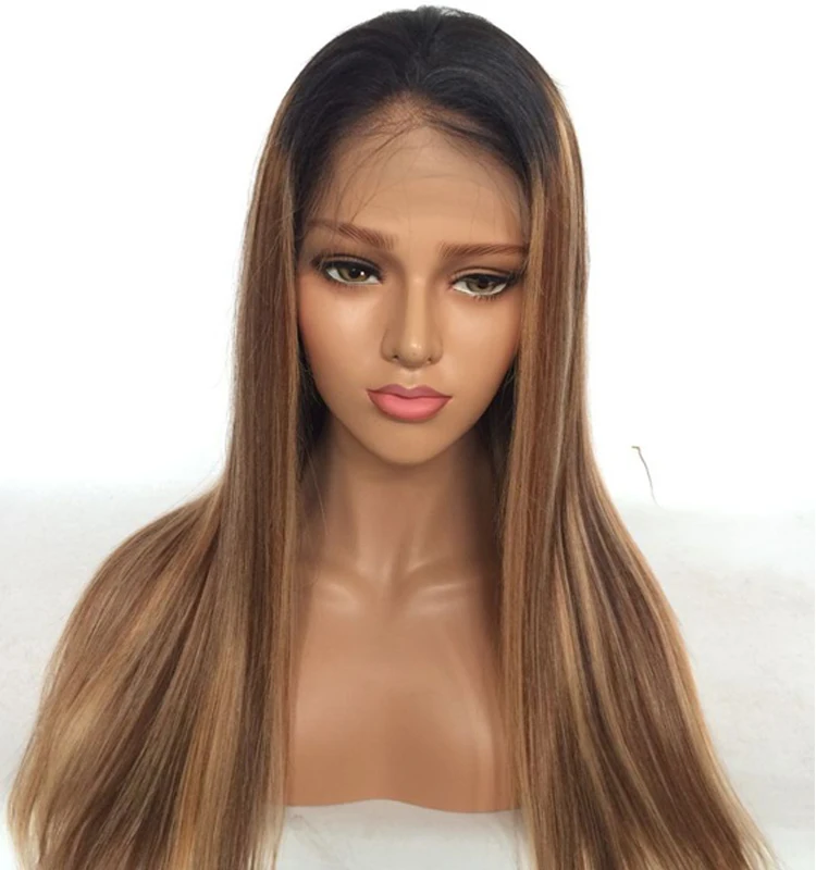 

Ombre Human Hair Wig Virgin Malaysian Hair 8inch -26 inch Any Color Available Glueless Human Hair Wig