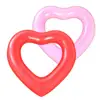 2019 popular 120cm Love Heart Shaped Peach Pick Read Rose Gold Swim Tube Inflatable Pool Float Swimming Ring