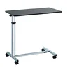 YFT-003 Stainless Steel Adjustable Hospital Wooden Overbed Table