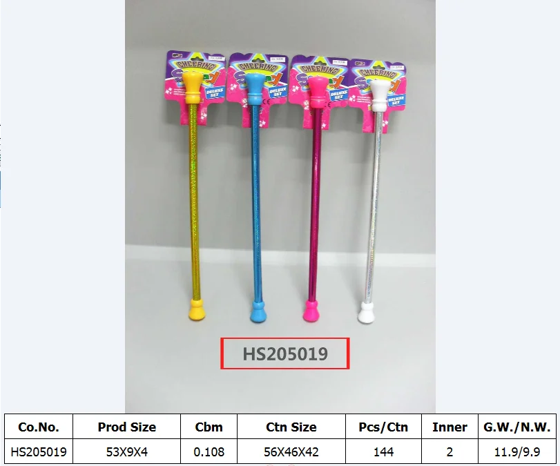 HS205019, Huwsin Toys, Dollar shop Cheer leader Plastic Baton twirl toy